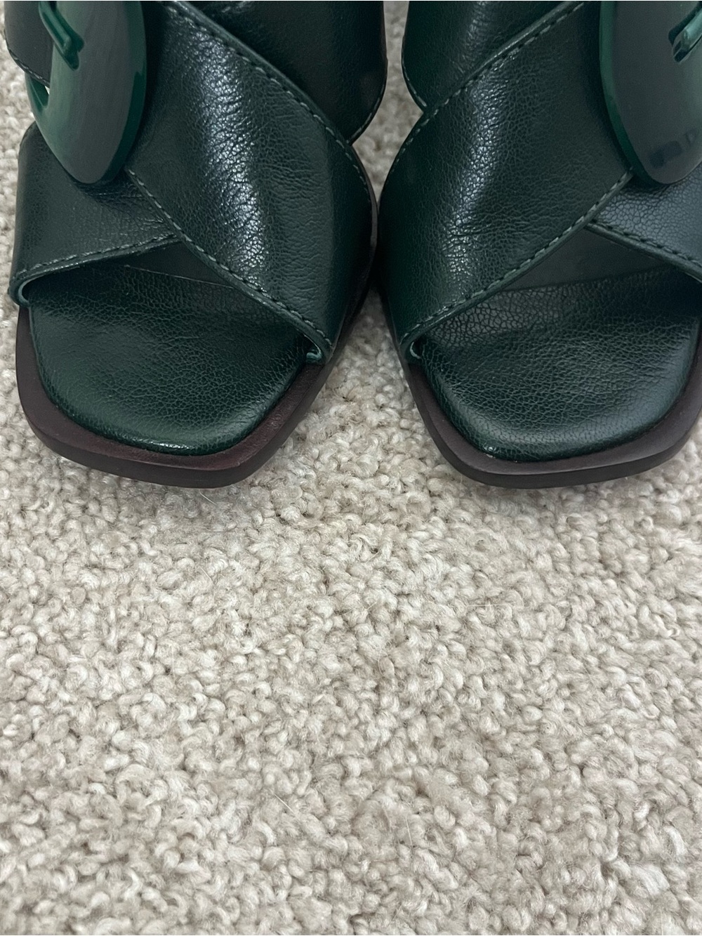Tory Burch Banana Heel Sandal Green - Picture 5 of 8